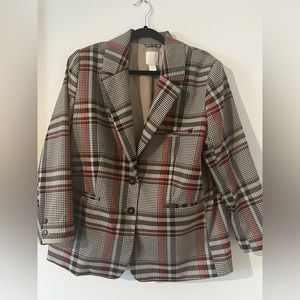 H&M Checkered Oversized Blazer